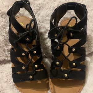 Black little strapped sandal